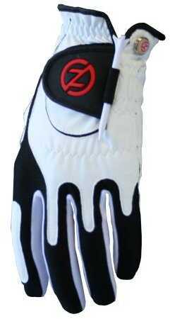 Zero Friction Men's Compression Gold Gloves White (LH)