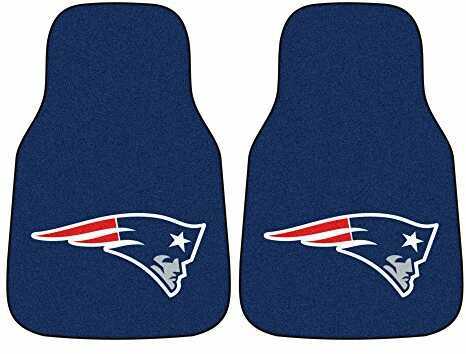 FanMats 2 Piece Carpet Car Mat Set Nfl New England Patriots