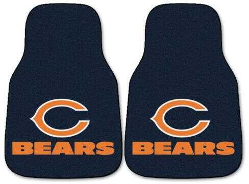 FanMats 2 Piece Carpet Car Mat Set Nfl - Chicago Bears