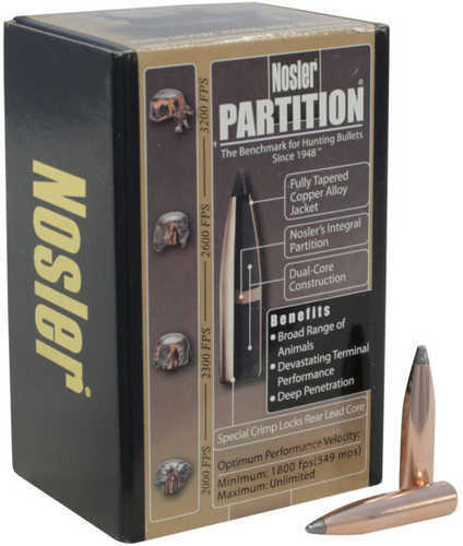 Nosler Partition Spitzer 6.5MM Caliber 140 Grain Bullet 50/Box Md: 16321