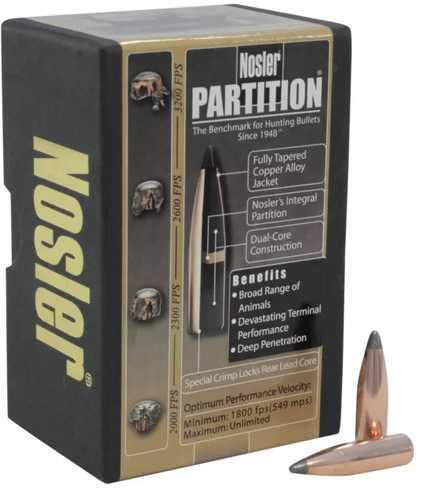 Nosler Partition Spitzer 270 Caliber 130 Grain 50/Box Md: 16322 Bullets