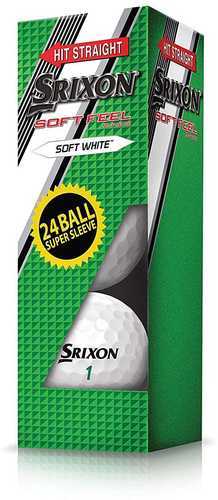 Srixon Soft Feel Supersleeve Golf Ball-White-24pk