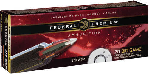 270 WSM 140 Grain Ballistic Tip 20 Rounds Federal Ammunition