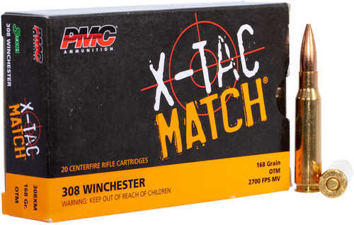 308 Win 168 Grain Hollow Point 20 Rounds PMC Ammunition 308 Winchester