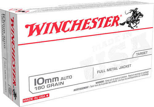 10mm 180 Grain Full Metal Jacket 50 Rounds Winchester Ammunition