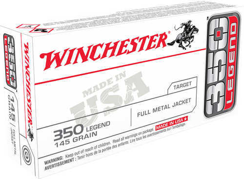 350 Legend 145 Grain FMJ 20 Rounds Winchester Ammunition