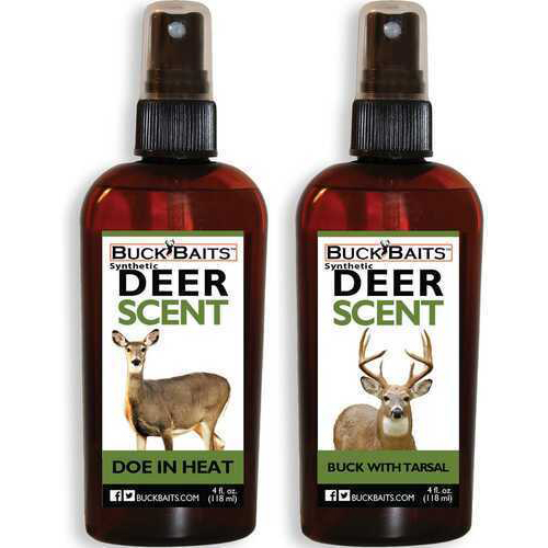 Buck Bait Synthetic Combo 4 oz. ea. Doe in Heat and with Tarsal Model: BBSDU4DIHBWT