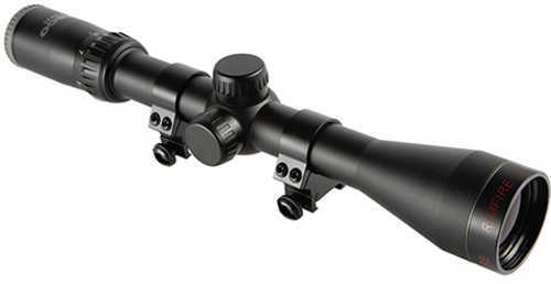 Tasco Rimfire Rifle Scope Matte Black 4x32mm Truplex with Rings Model: TRF432