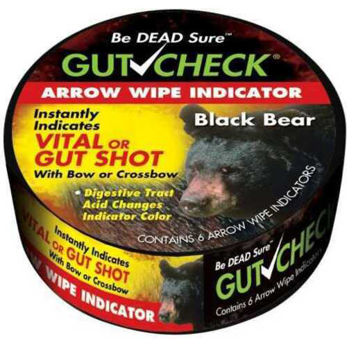 Gut Check Arrow Wipe Indicators Bear 6 pk. Model: GCW2002