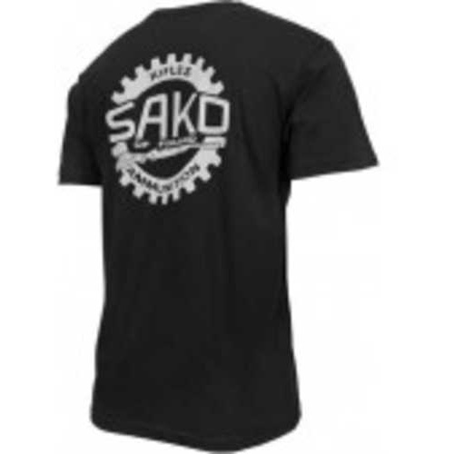 Sako T-Shirt W/Old SKOOL Logo Small Army Black