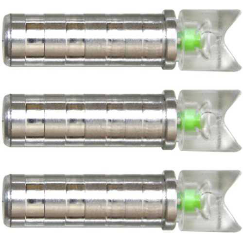 Nufletch Ignitor Nocks Green.300 X Bolt 3 Pk. Flat Model: Ignt-300-flt-grn/3pk