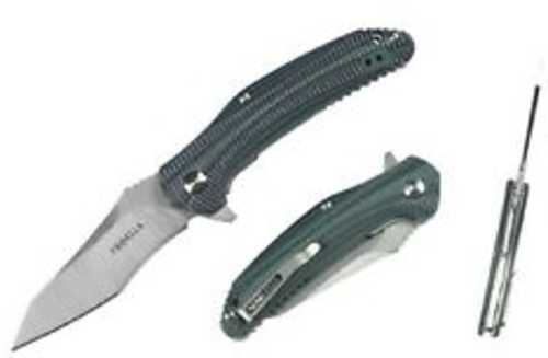 Proelia TX040GNS Folder 3.6 in Blade Green-Black G-10 Handle