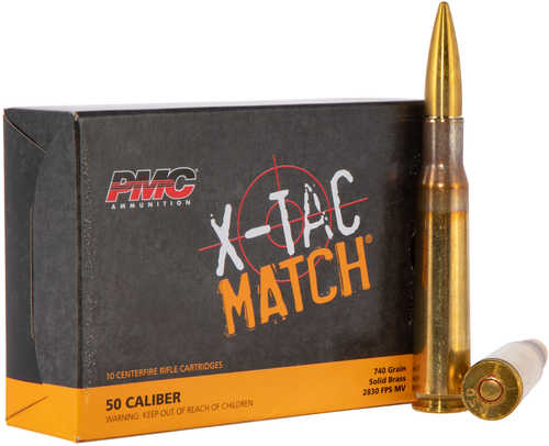 50 BMG 740 Grain Solid 10 Rounds PMC Ammunition