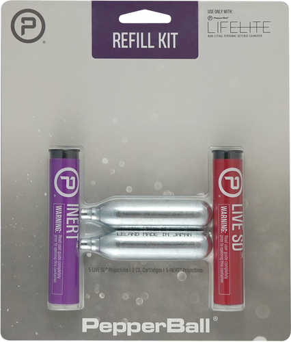 UTS/PEPPERBALL 970010178 LifeLite Refill Kit Includes Practice Projectile/Sd PepperBall Projectile/2 Co2 Cartridges