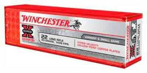 22 Long Rifle 40 Grain Hollow Point 100 Rounds Winchester Ammunition