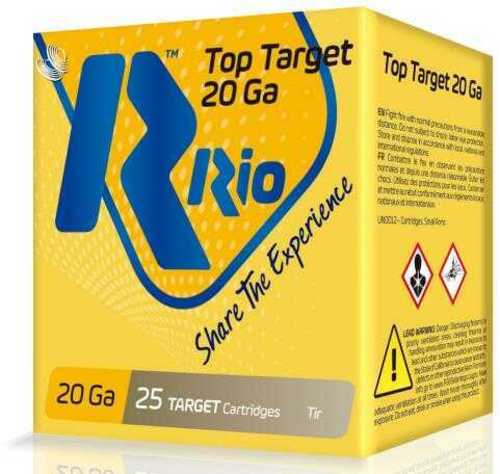 RIO AMMUNITION TT209 Top Target 20 Gauge 2.75" 7/8 oz 9 Shot 25 Bx/ 10 Cs