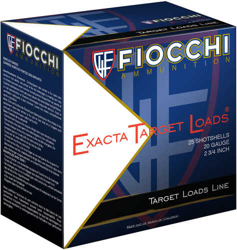 20 Gauge 2-3/4" Lead #7  7/8 oz 25 Rounds Fiocchi Shotgun Ammunition