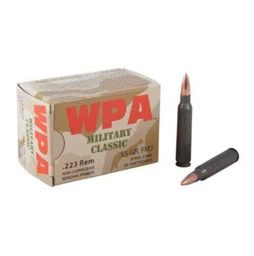 223 Rem 55 Grain Full Metal Jacket 20 Rounds Wolf Ammunition 223 Remington