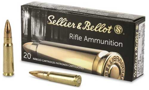 7.62X39mm 20 Rounds Ammunition Sellior & Bellot 123 Grain Full Metal Jacket