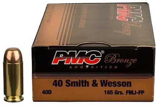 40 S&W 165 Grain Full Metal Jacket 300 Rounds PMC Ammunition