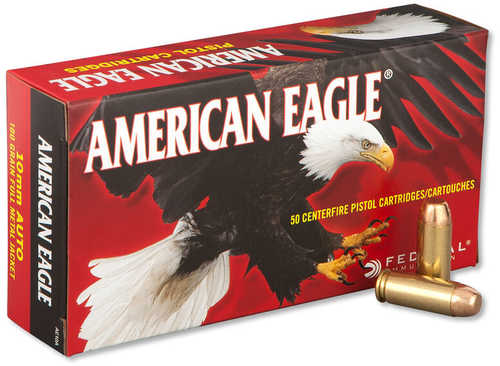 10mm 180 Grain Full Metal Jacket 50 Rounds Federal Ammunition