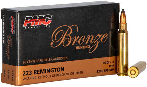 223 Rem 55 Grain Soft Point 20 Rounds PMC Ammunition 223 Remington