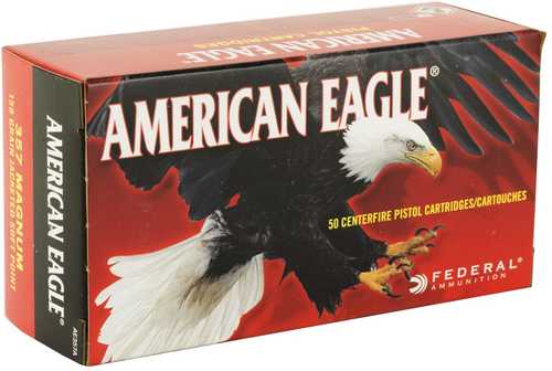 357 Mag 158 Grain Jacketed Soft Point 50 Rounds Federal Ammunition 357 Magnum