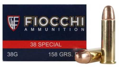 38 Special 158 Grain Full Metal Jacket 50 Rounds Fiocchi Ammunition