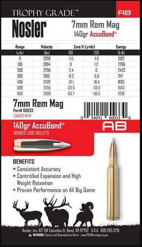7mm Rem Mag 140 Grain Ballistic Tip 20 Rounds Norma Ammunition 7mm Remington Magnum