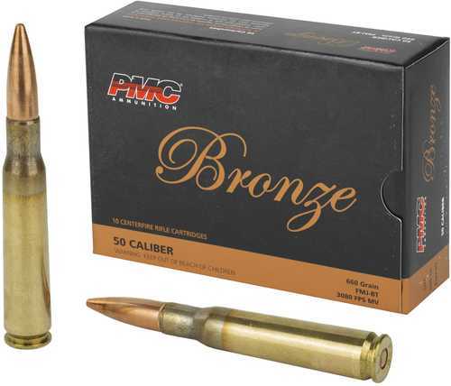 50 BMG 660 Grain Full Metal Jacket 10 Rounds PMC Ammunition 50 BMG