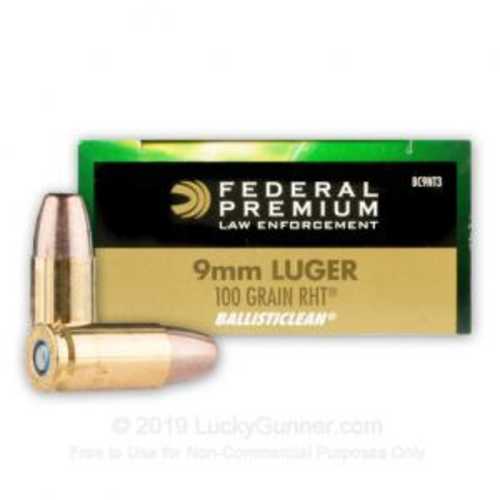 9mm Luger 100 Grain Hollow Point 50 Rounds Federal Ammunition