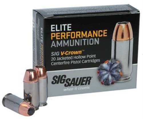 9mm Luger 115 Grain Hollow Point 20 Rounds Sig Sauer Ammunition