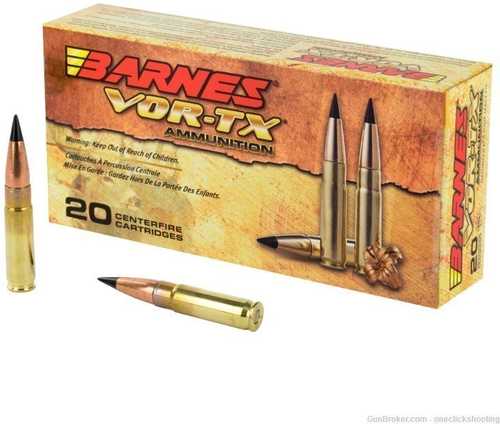 300 AAC Blackout 110 Grain Flat Base Tipped 20 Rounds Barnes Ammunition