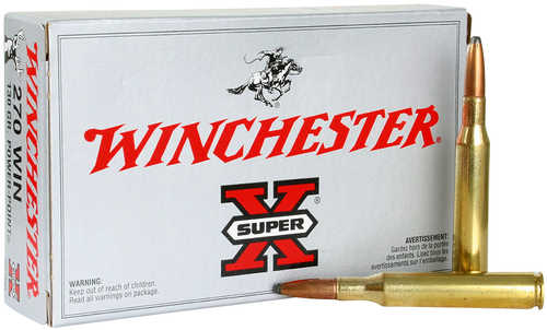 Winchester Super X 270 Win 130 gr 3060 fps Power-Point (PP) Ammo 20 Round Box