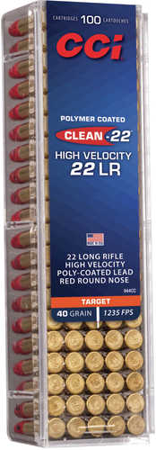 22 Long Rifle 40 Grain Lead Round Nose 100 Rounds CCI Ammunition