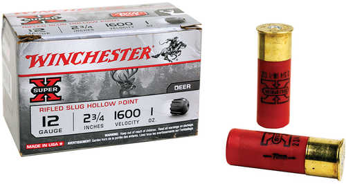 12 Gauge 2-3/4" Slug oz 15 Rounds Winchester Shotgun Ammunition