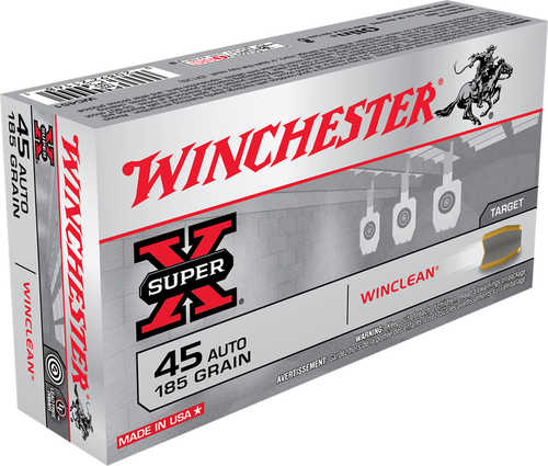 45 ACP 185 Grain FMJ 50 Rounds Winchester Ammunition