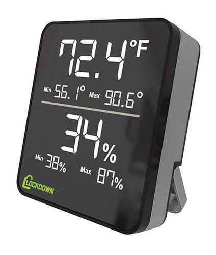 Lockdown Digital Wireless Hygrometer Black 1116774