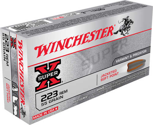 223 Rem 55 Grain Pointed Soft 20 Rounds Winchester Ammunition Remington