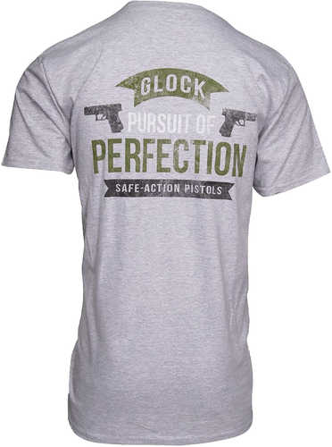 Glock Pursuit Of Perfection Gray Small Short Sleeve Shirt