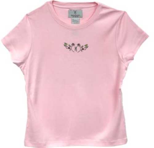 Browning Women's Short Sleeve T-shirt Alpine Flowers Medium Blush