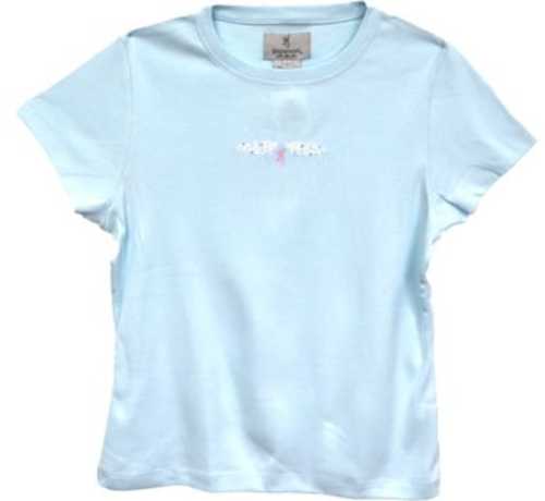 Browning Women's Short Sleeve T-shirt Exp Scroll Large Ice Blue