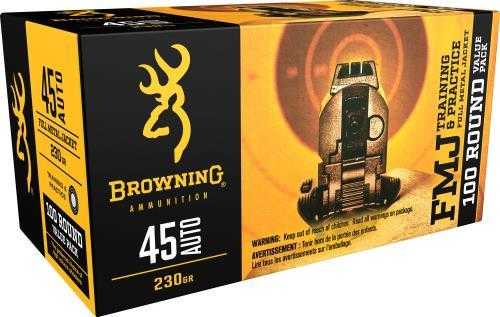 45 ACP 230 Grain FMJ 100 Rounds Browning Ammunition