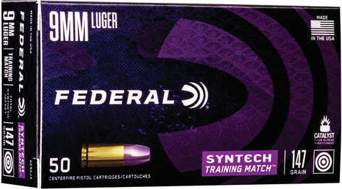 9mm Luger 147 Grain jm 50 Rounds Federal Ammunition