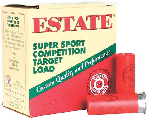 12 Gauge 2-3/4" Lead #8  1-1/8 oz 25 Rounds Estate Shotgun Ammunition