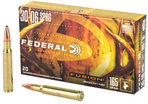 30-06 Springfield 165 Grain Fusion 20 Rounds Federal Ammunition