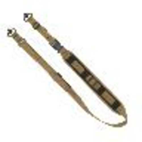 Grovtec US Inc GTSL129 QS 2-Point Sentinel Sling With Push Button Swivels 2" W Adjustable Coyote Brown For Rifle/Shotgun