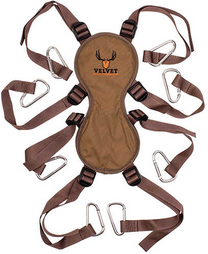 Velvet Antler Tech Trophy Head Harness Brown Nylon Up To 150 Lbs