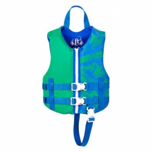 Full Throttle Child Life Jacket Rapid-Dry-Green