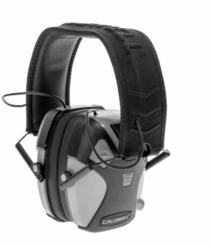 Caldwell 1099602 E-Max Electronic Hearing Muff 23 Db Gray/Black Ear Cup With Black Headband
